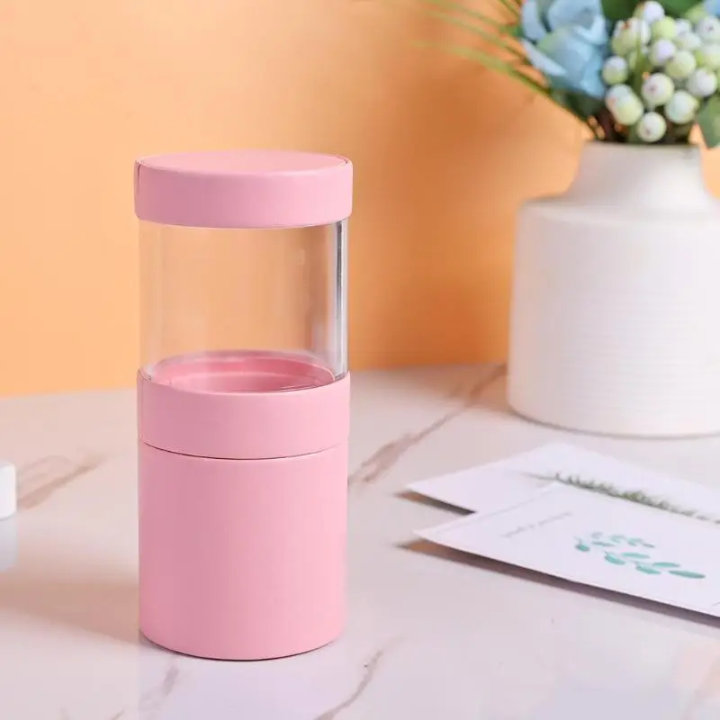 Портативный дорожный Видимый держатель кистей для макияжа из ПУ и ПВХ простота