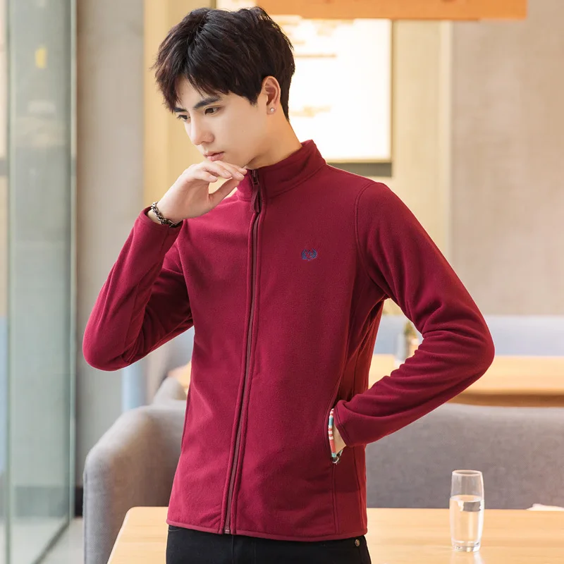 2020 мода толстовка куртка мужская однотонная Цвет Вышивка толстовки с капюшоном