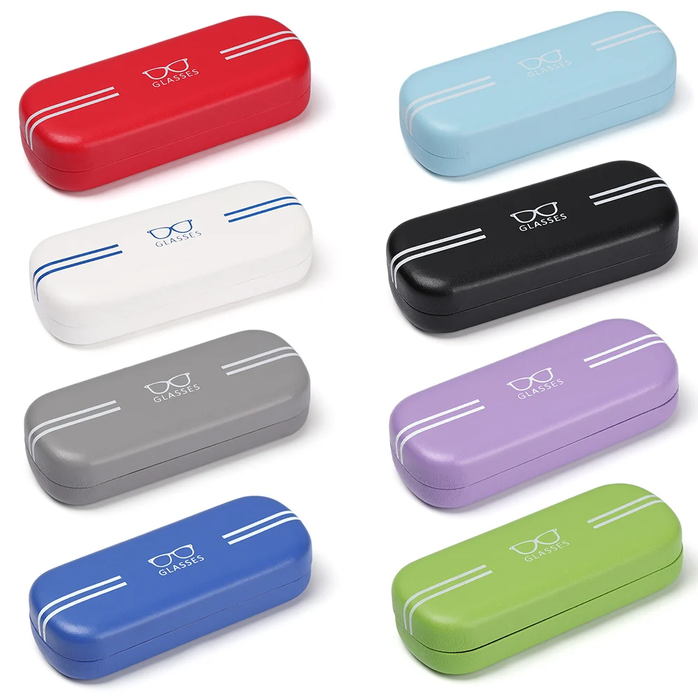 Новинка модный кожаный чехол для очков мужчин и женщин жесткий защитный чтения