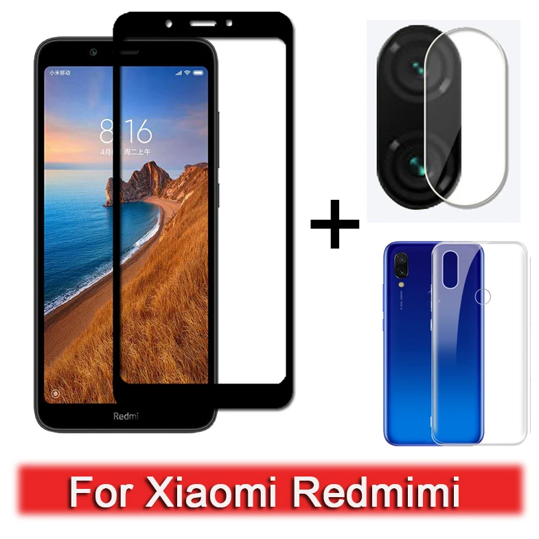 3 в 1 чехол + Камера Стекло для Redmi Note 8T Экран протектор объектива 8 8A 7A 6A K20 защитное