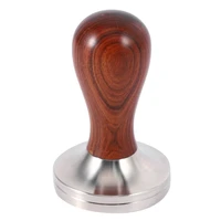 coffee tamper wood handle coffee powder hammer 58 35mm cafe accessories