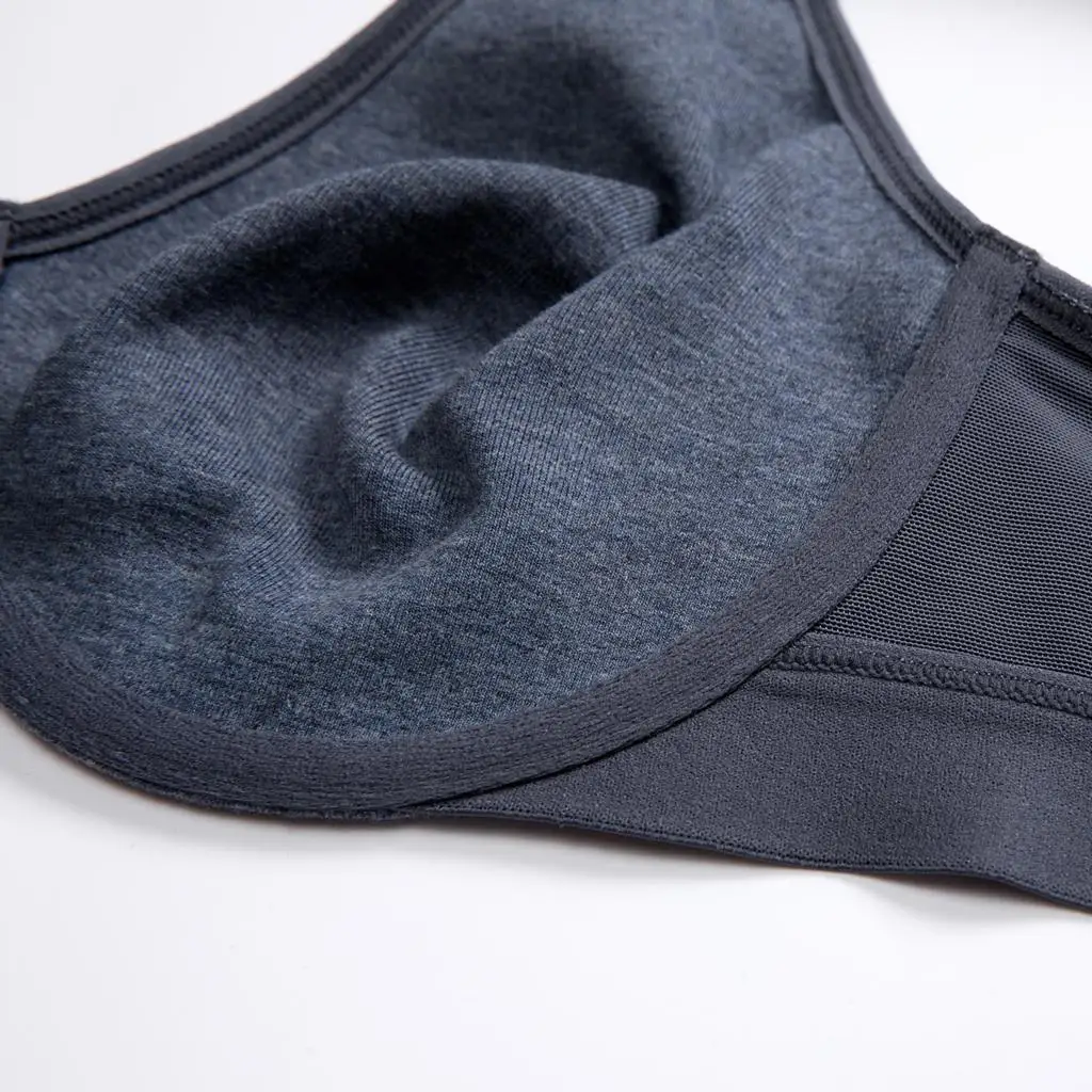 

Hot Sale Women's Cotton Full Coverage Plus Size Underwire Unlined Lace Minimizer Bra