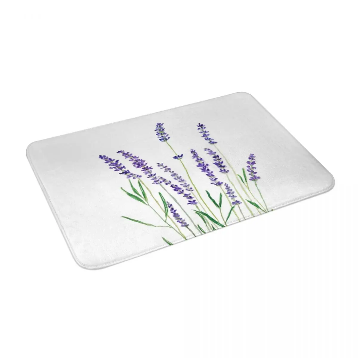 Фиолетовый Лавандовый коврик ковер нескользящий напольный из полиэстера для