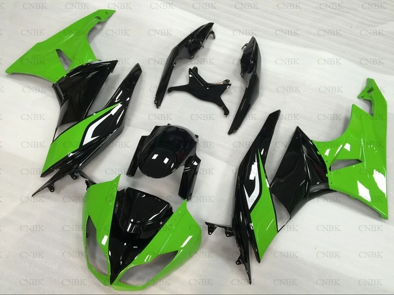 Обтекатели для Ninja Zx 6r 2010 Kawasaki Zx6r наборы обтекателей 2009 2012 зеленый черный|Полные