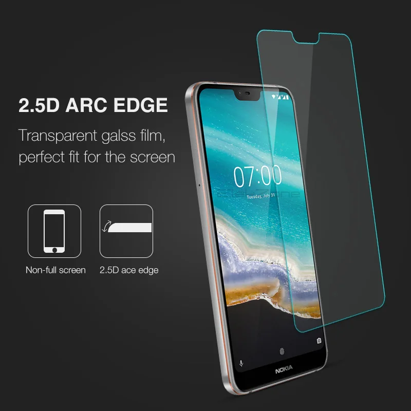 Защитная пленка из закаленного стекла для экрана Nokia 7 1 HD протектор прозрачная