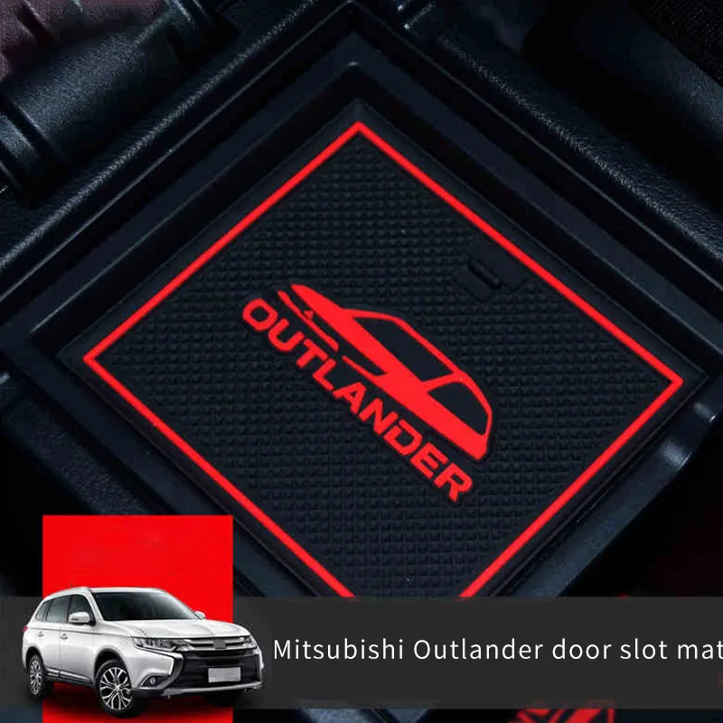 

Non-slip auto Interior door gate pad cup mat for Mitsubishi Outlander 2013-2020 Car accessories