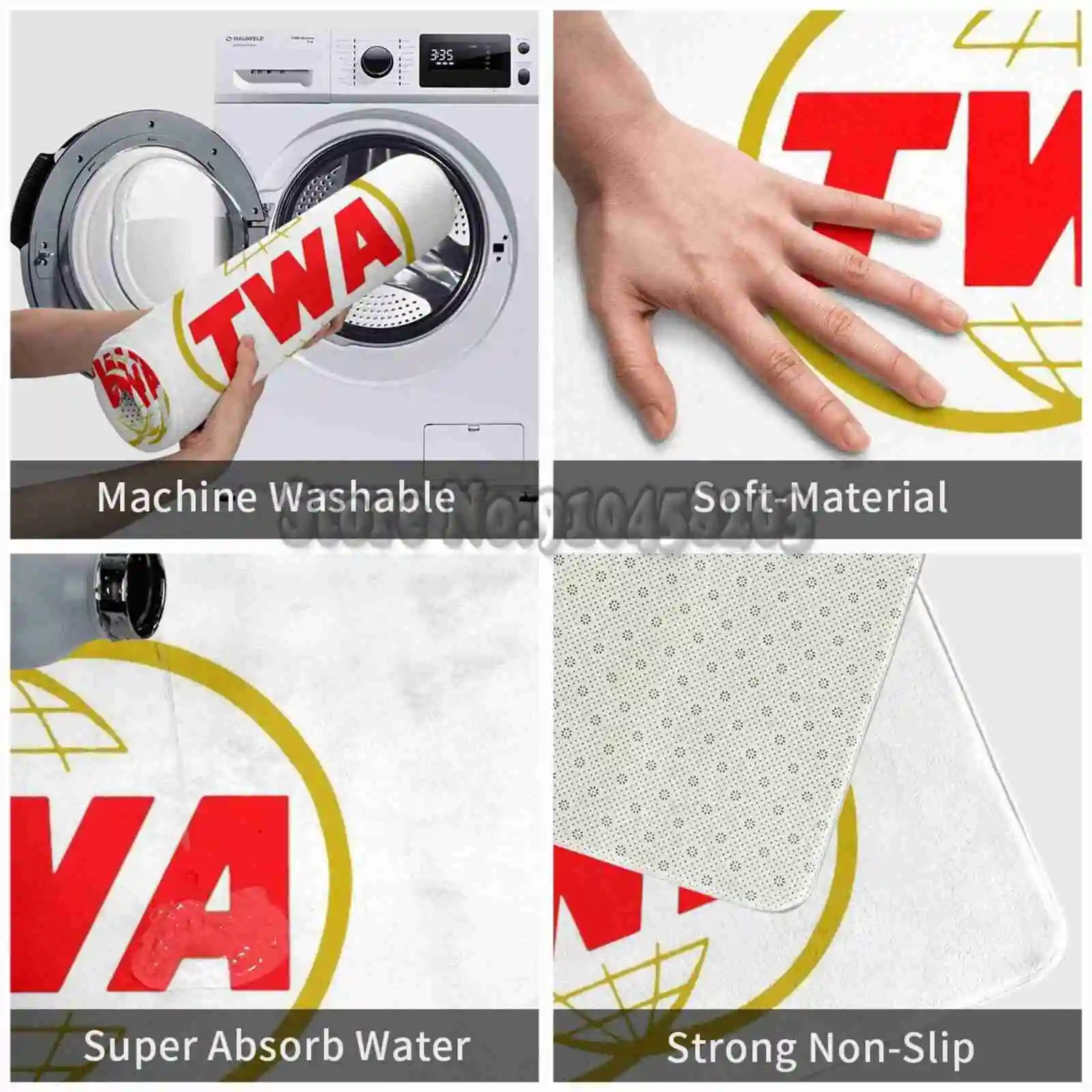 Удобный дверной коврик Twa Airlines для ног Боинг пилот панам винтажный - купить по