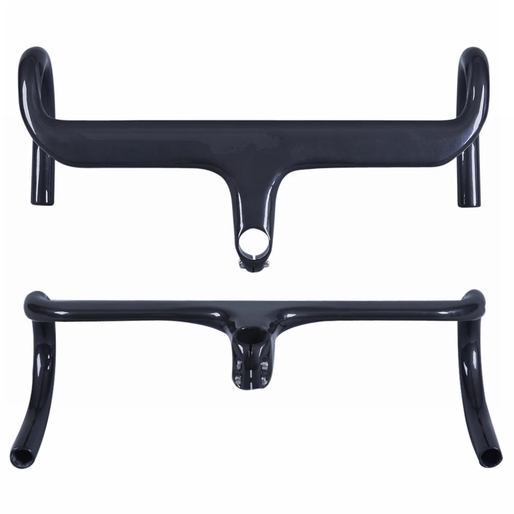 Глянцевая велосипедная Встраиваемая изогнутая планка из углеродного волокна 3K/UD