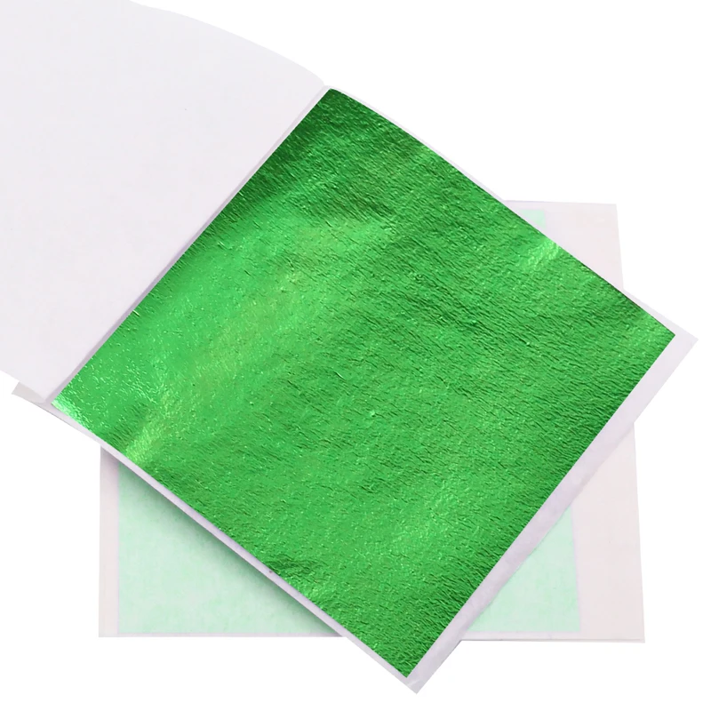 8*8 5 см зеленый Тайвань сплав лист из золотой фольги позолота фольга альбом
