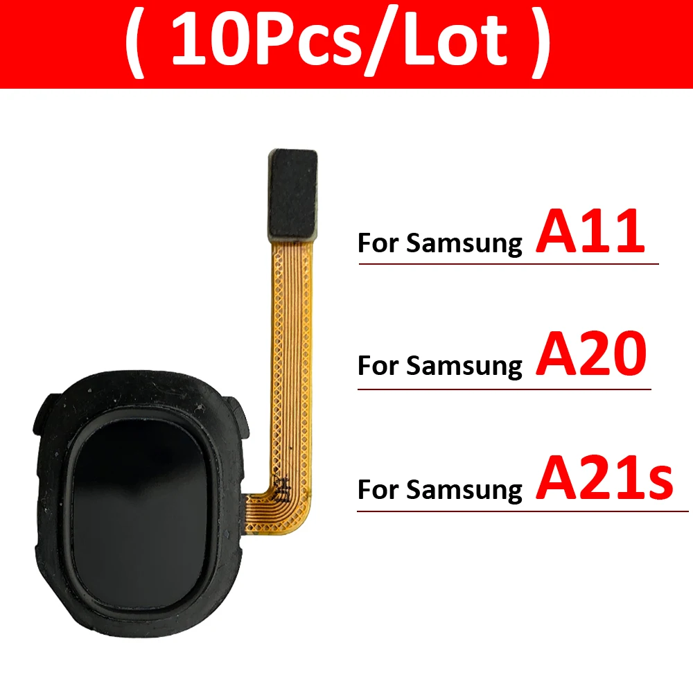 

10Pcs/Lot, Home Button FingerPrint Touch ID Sensor Flex Cable For Samsung A11 A115F A20 A205F A21S A217F Replacement Parts
