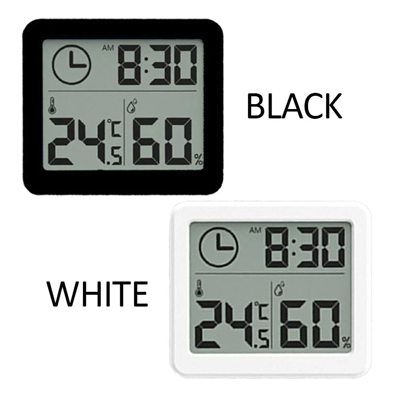 

Indoor Outdoor Digital Thermometer Hygrometer Automatic Clock with LCD Display Temperature Humidity