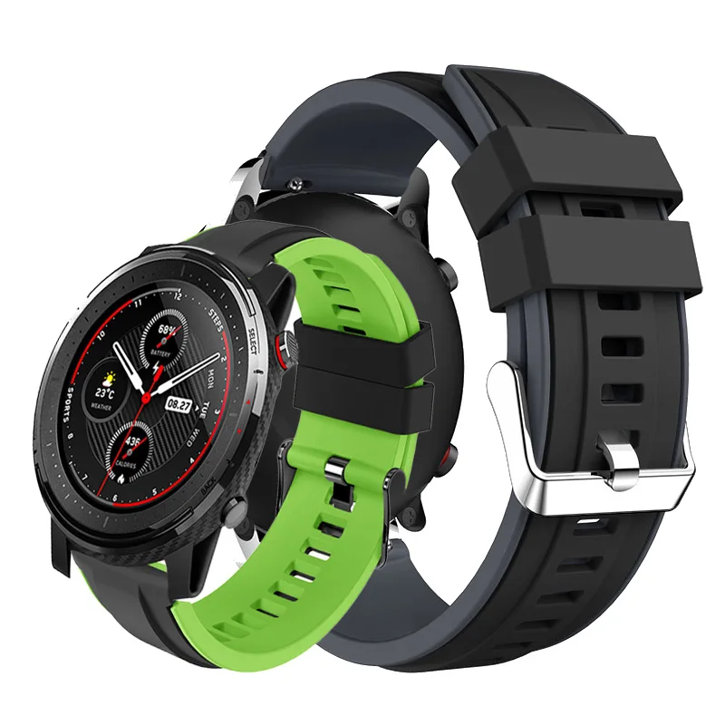 

Galaxy watch 46 мм силиконовый ремешок для наручных часов для Samsung Gear S3 классический Frontier ремешок умные аксессуары браслет для смарт-браслета Amazfit ...