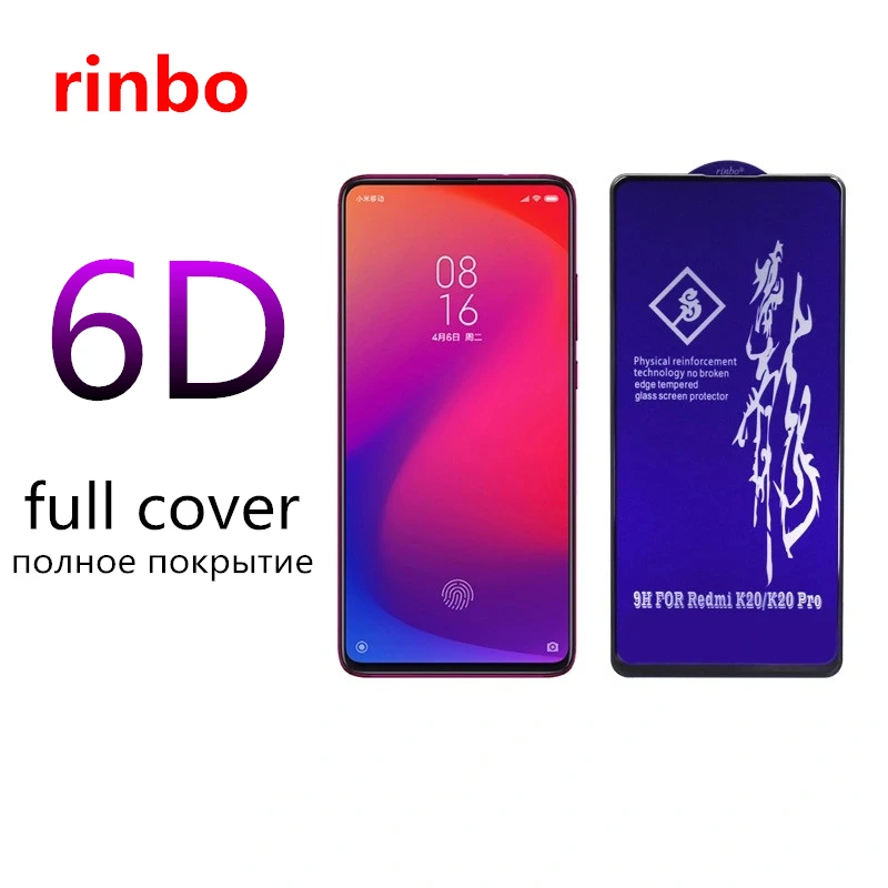 

Закаленное стекло rinbo для Xiaomi Redmi Note 5 6 6A 7 7A 7S 8 8T 9 9A 9S Y3 K20 K30 10X Pro Lite Plus Max, защитная пленка для экрана