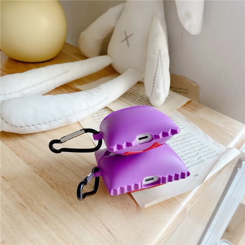 

3D Chips Earphone Case for AirPods 2 Pro Chip Cookies Box Soft Silicone Headphone Earphone Case for Airpods Pro Case Cover