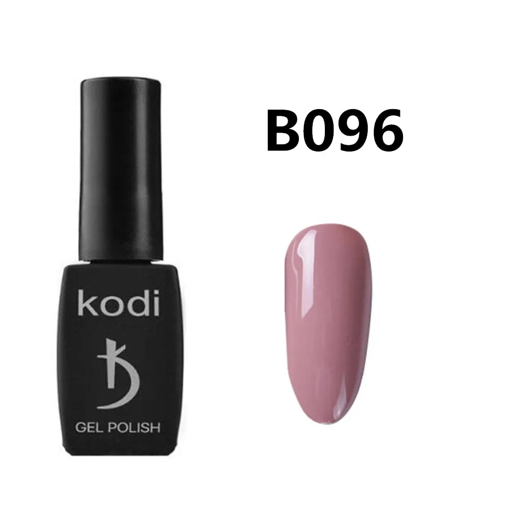 B096 Kodi Salon телесного цвета светодиодный Гель-лак для ногтей 12 мл Профессиональный стойкий УФ Гель-лак для ногтей сухой со светодиодной лампой - Цвет: B096