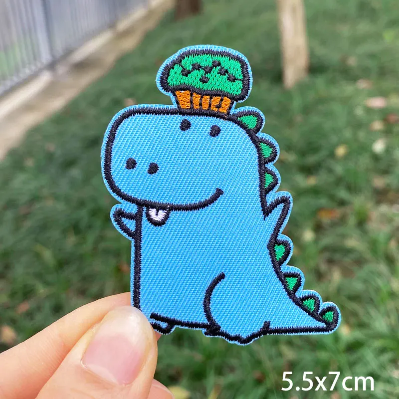 

Prajna Cute Style Patch Clothing Sticker Cartoon Animal Embroidered Patches On Clothes Kids T Shirt Iron On Patches Anime Patch