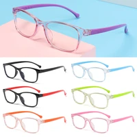 1pc children anti blue light glasses boys girls computer eye protection eyewear fashion portable ultra light frame eyeglasses