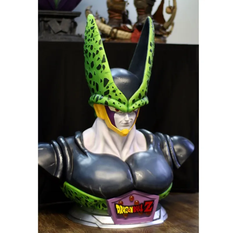 34 &quotСтатуя Dragon Ball Z 1/1 масштаб Супер Saiyan бюст клетка голова портрет креативное