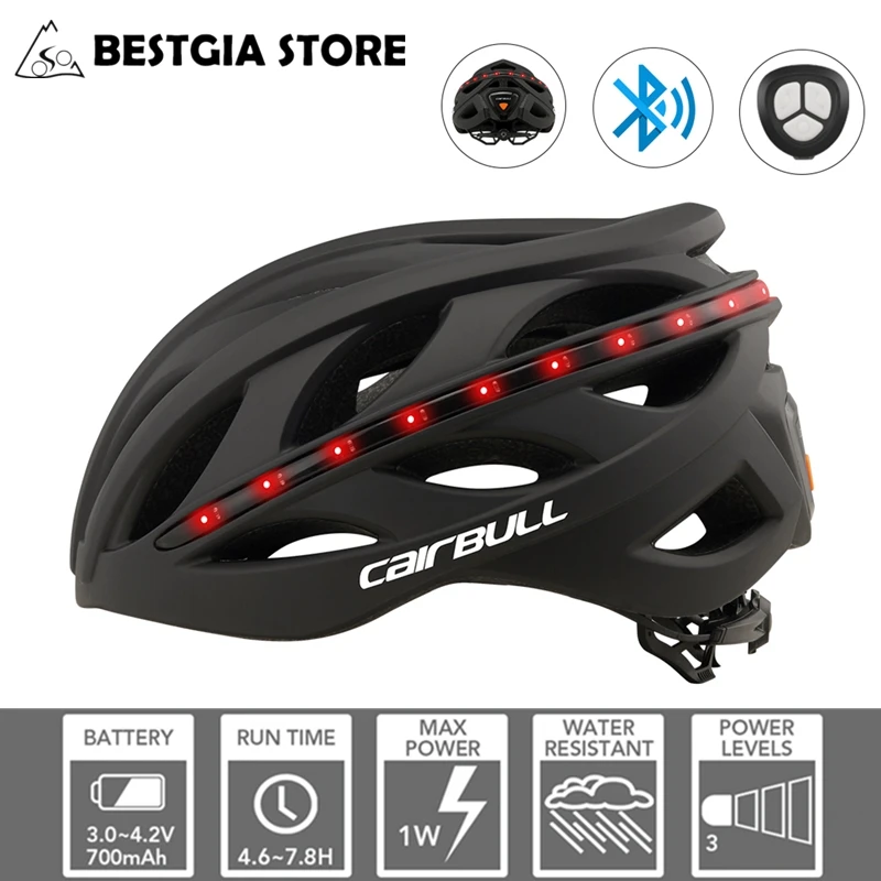 Cairbull Новый умный Bluetooth велосипедный шлем с подсветкой безопасный дорожный горный