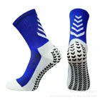 Профессиональные мужские футбольные носки, носки для бега с клейкой поверхностью, Нескользящие дизайнерские велосипедные носки для мужчин, дышащие спортивные носки для улицы