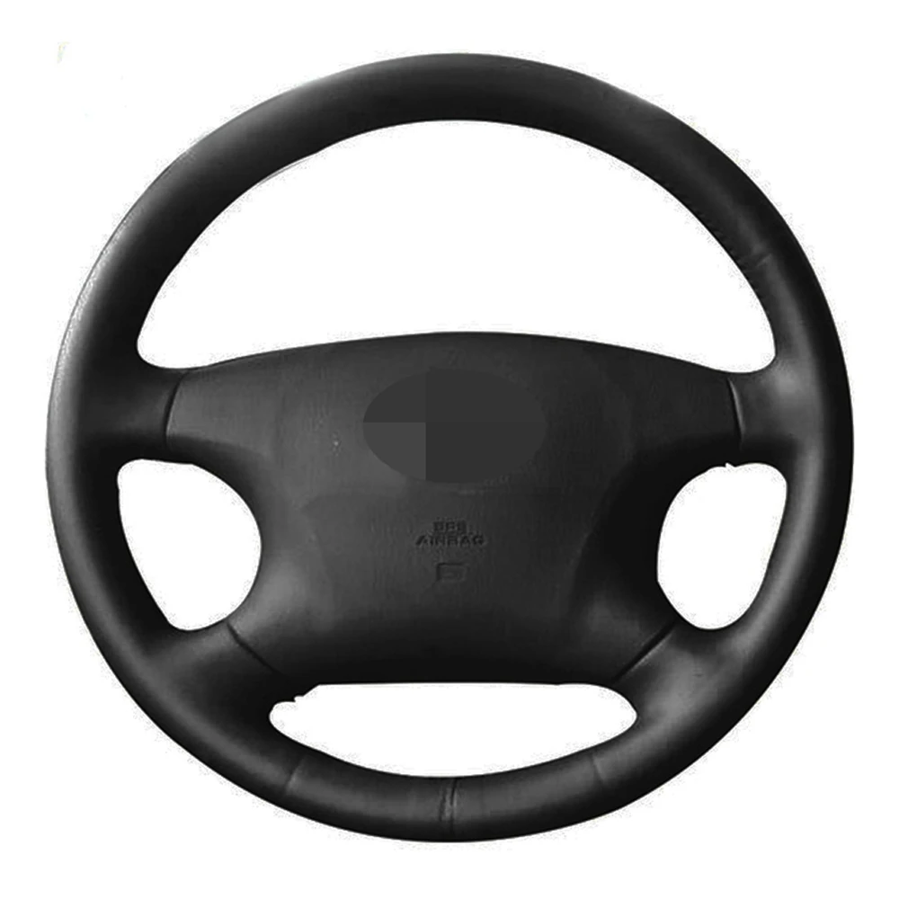 Чехол рулевого колеса автомобиля сделай сам натуральная кожа черного цвета для