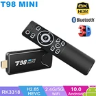 Mini TV Stick Android 10 TV box 4K H.265 Media Player 3D Вдэа 2.4G 5G Wi -Fi з BT Smart TVBox Прыстака для тэлевзара