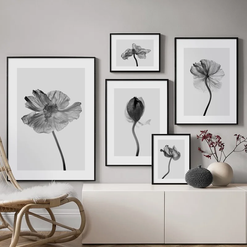 

Flower Plant Leaves Vintage Poster Wall Art Canvas Painting Nordic Posters And Prints Wall Pictures For Living Room Home Decor