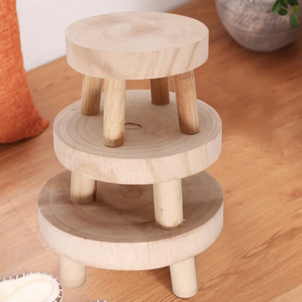 

1Pc Yard Flowerpot Rack Decorative Stool Candlestick Holder Flower Vase Rack