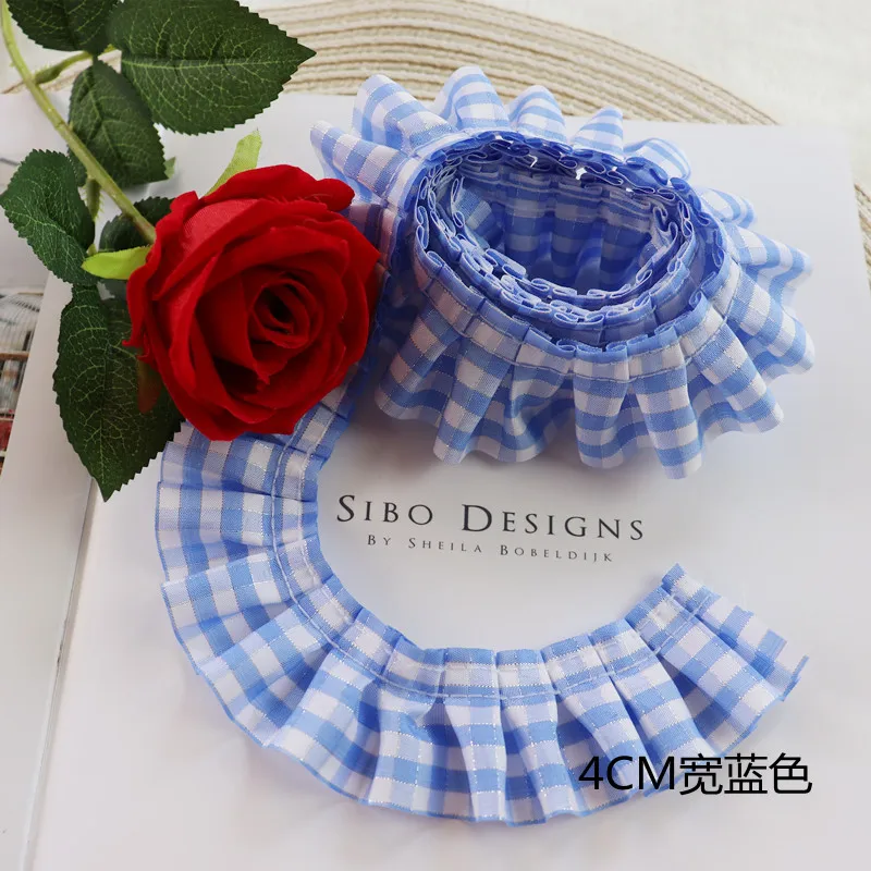 Low Price Multi-purpose Lattice Ribbon Pleated Lace Clothes Skirt Hat Ring With Decorative Bow To Make Toys Clothing Accessories | Дом и сад