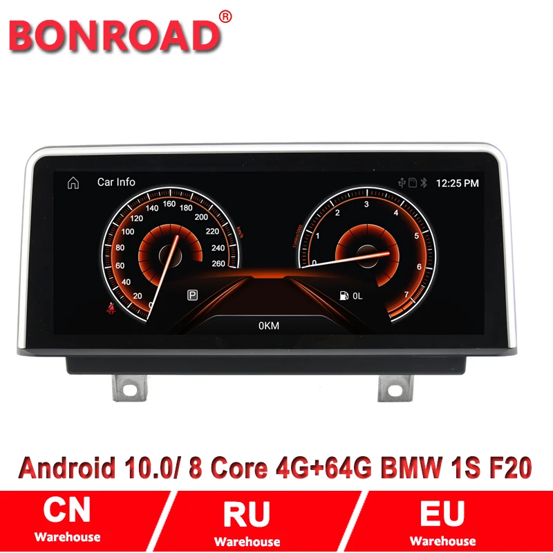 Автомобильный радиоприемник Bonroad 10 25 дюйма 1280*480P Android 0 8 ядер 4 Гб ОЗУ 64 ГБ/128 ПЗУ