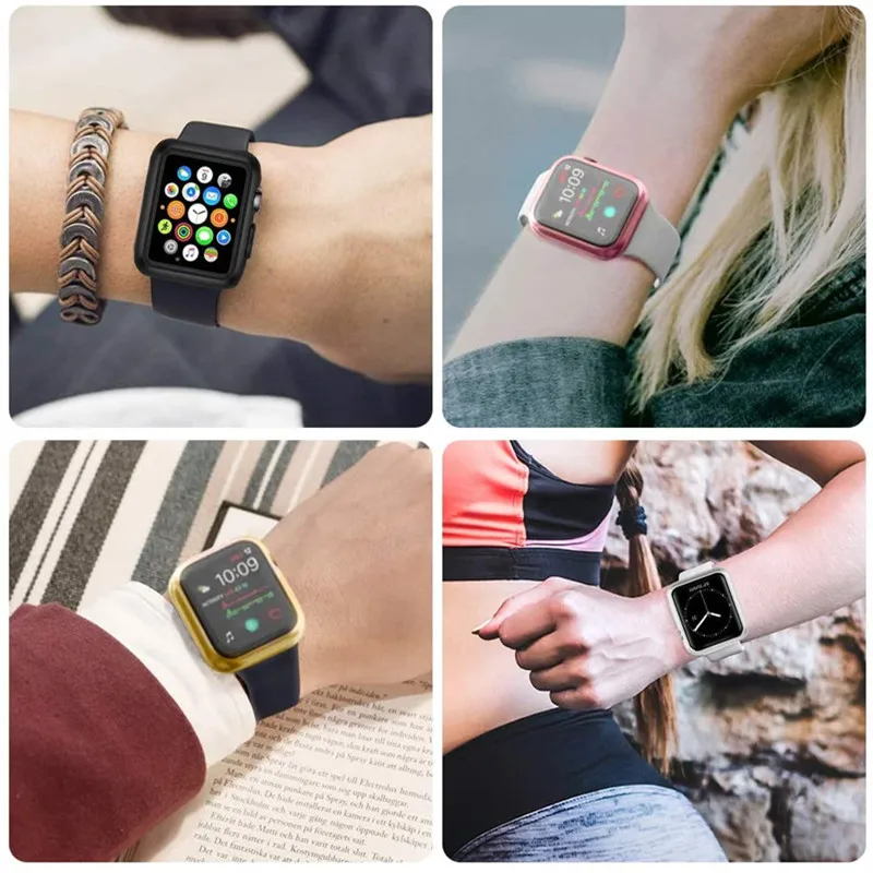 Защитный чехол для Apple Watch 4 5 3 2 1 44 мм 42 40 38 | Мобильные телефоны и аксессуары