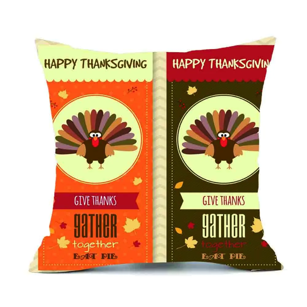 Веселая Рождественская наволочка для подушки Тыква с рождественским принтом