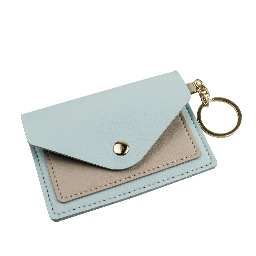 

Fashion Creative Mini Card Bag Candy Color Student Card Bag Coin Purse Wallet Card Holder Color Contrast Lovely Style