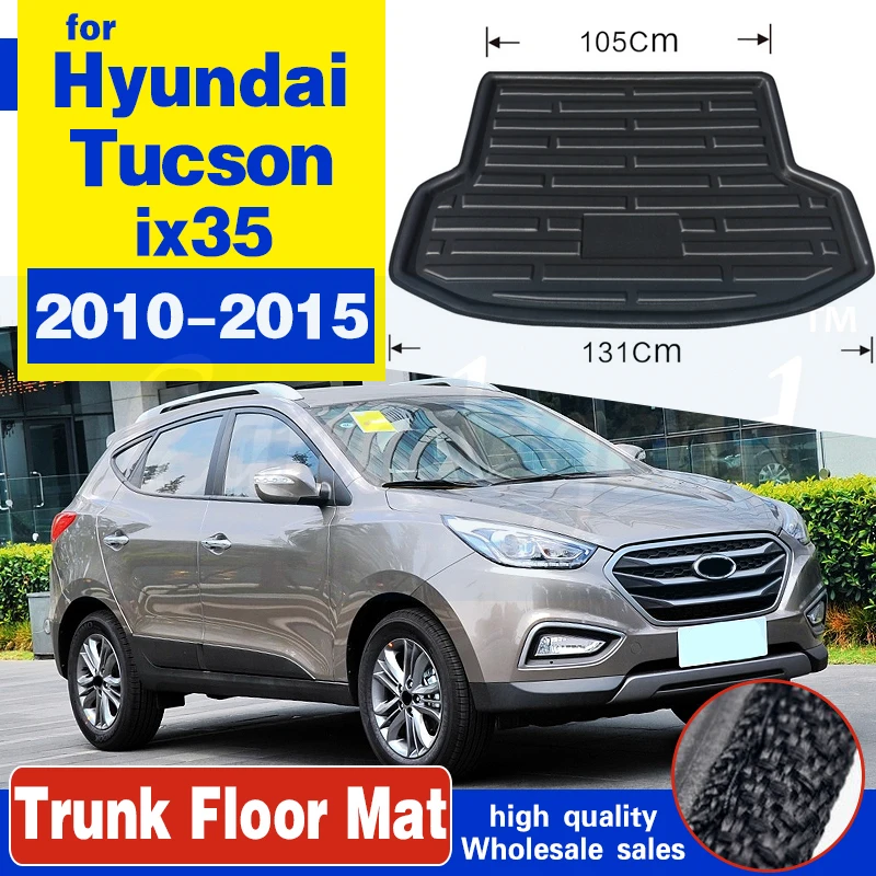 Cargo Boot Liner Mat Rear Trunk Floor Tray Carpet Protector Mud Pad For Hyundai Tucson IX35 2010 2011 2012 2013 2014 2015