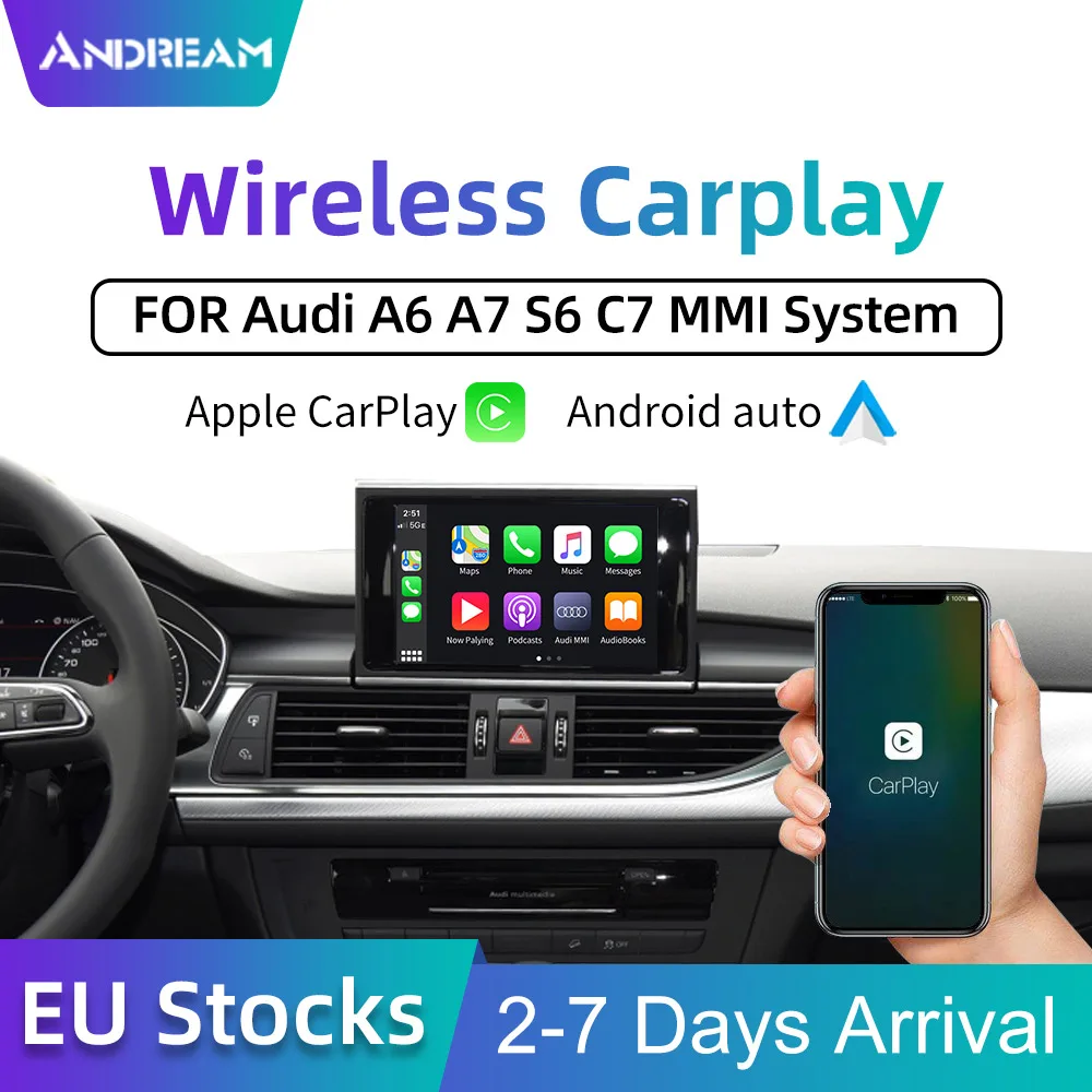 Беспроводной интерфейс carplay AirPlay Для AUDI B9 A5/A7/A6 OEM Экран обновленная система audi MMI