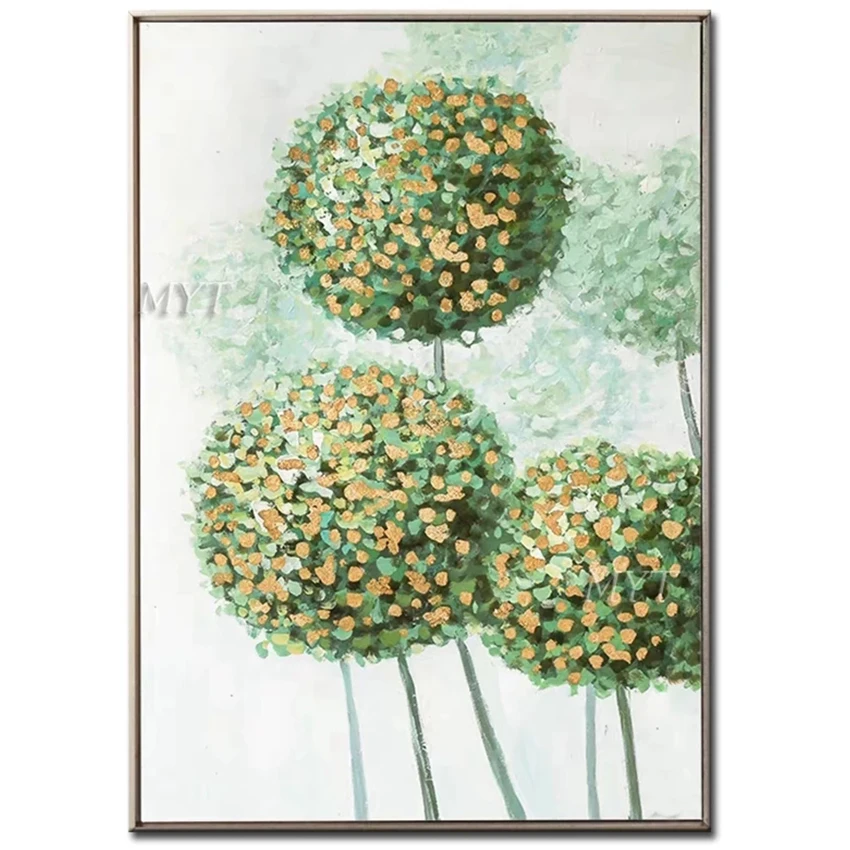 

Wholesale High Quality Abstract Trees Oil Painting On Canvas Handmade Beautiful Colors Abstract Landscape Line Oil Painting