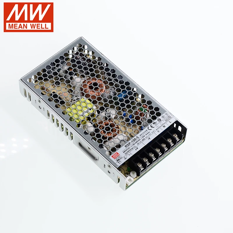 MEAN WELL RSP-100 импульсный источник питания 3 V 5V 7 5 12V 15V 24V 27V 48V DC 100W pfc Meanwell трансформатор