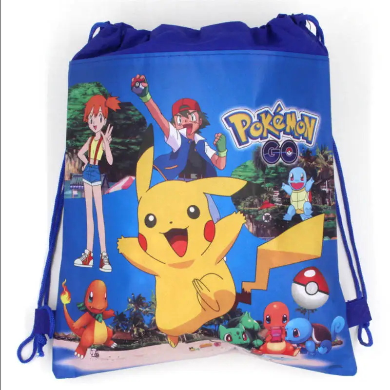 BagB-1pcs Pokemon Birthday Party Supplies Tableware Set Party Paper Plates Cup Napkins Pokemon Party Balloon Decorations Hats Flags Candle - Color: BagB-1pcs