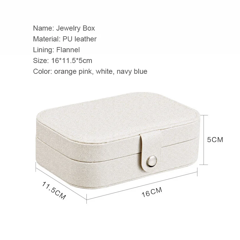

Korean Style Fresh And Simple Girl Earrings Plate Jewelry Box Earrings Ring Jewelry Storage Box Wholesale