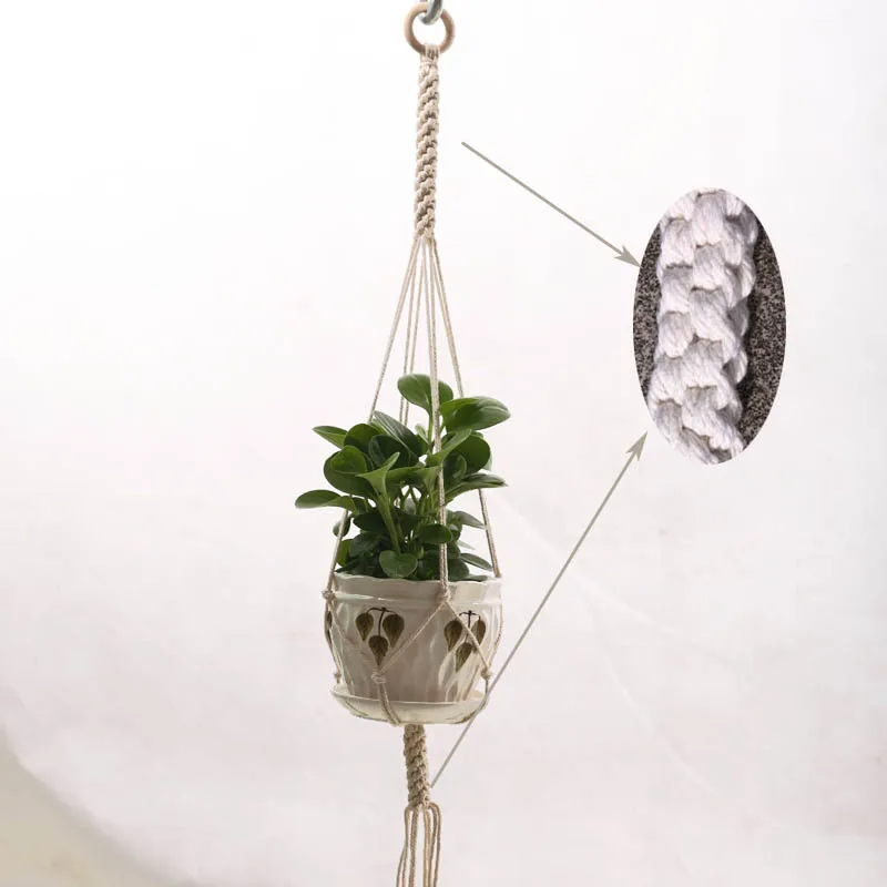 Hot sales handmade macrame plant hanger flower /pot hanger for wall decoration countyard garden
