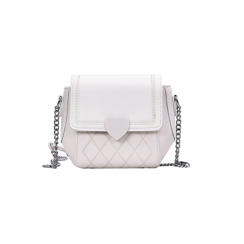 

ashion Lattice Design PU Leather Crossbody Bag For Women Chain Shoulder Messenger Bag Ladies Mini Travel Handbag Cross Body Bag