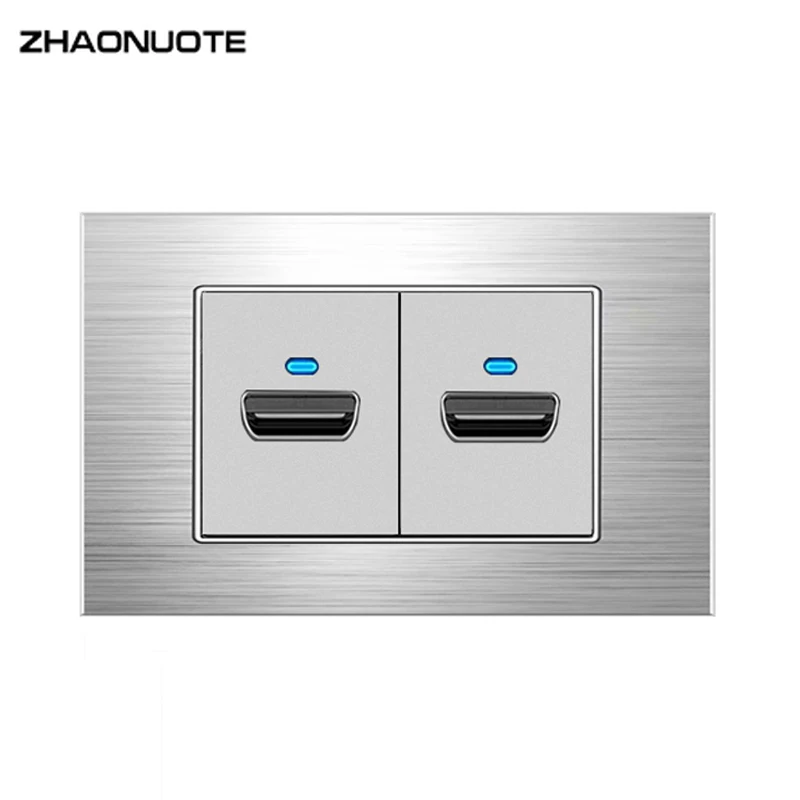 118 Type US Standard Wall Toggle Switch Multi-function USB Outlet Silver Aluminum Alloy | Обустройство дома