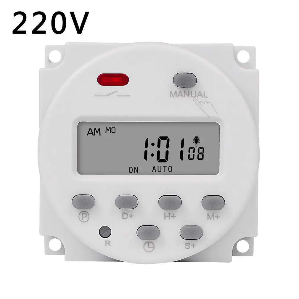

SINOTIMER CN101S Interval Digital LCD Timer Switch 7 Days Weekly Practical Programmable Time Relay Programmer