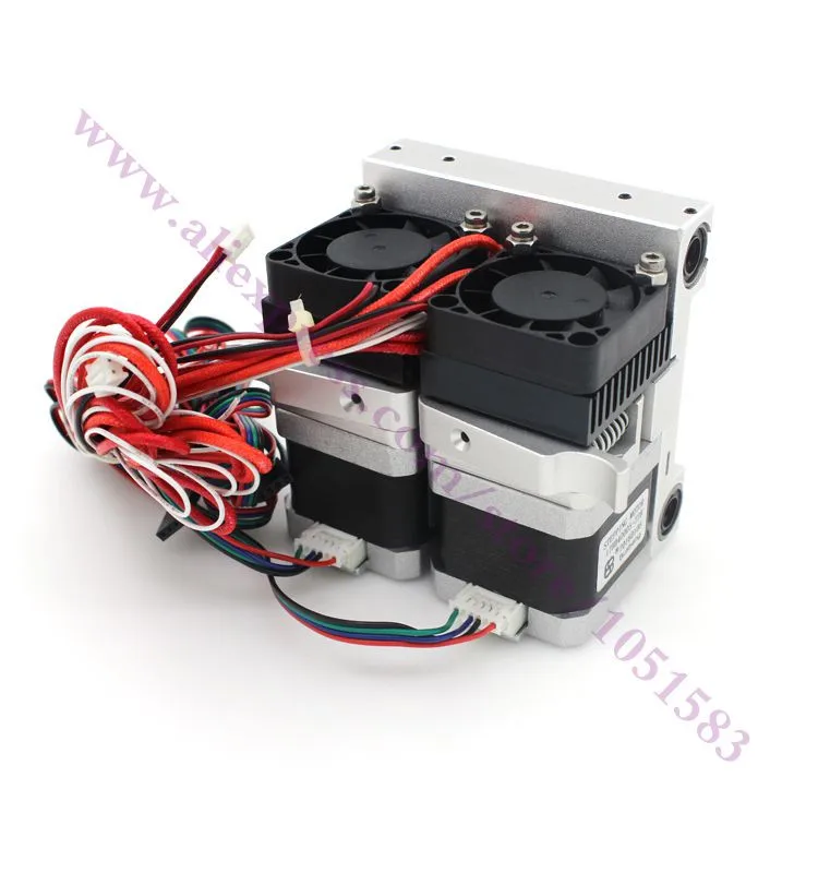 Обновленный экструдер MK10 с двойной головкой полный комплект для репликатора MK 2