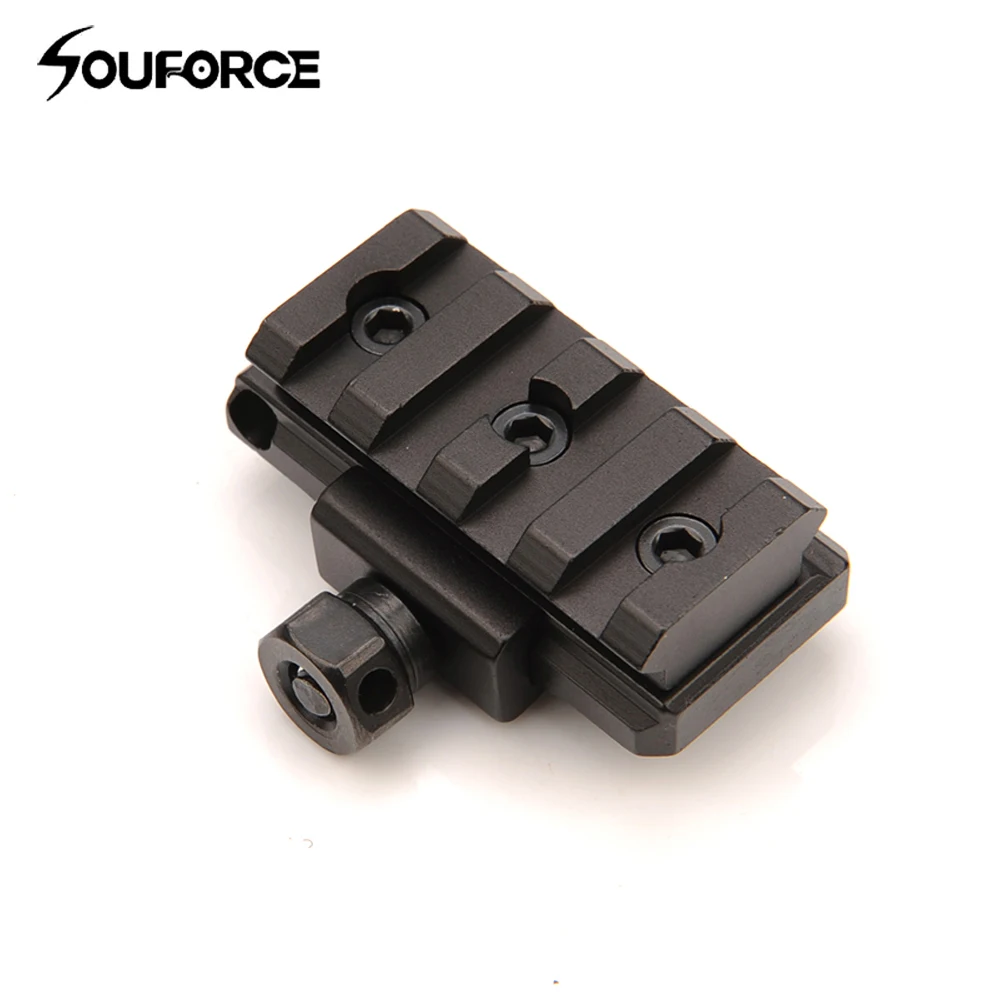 

4 Slot Tactical Low Riser Picatinny Rail with Spirit Bubble Level Increase Level Bracket Scope Mount Base Weaver for Rifle