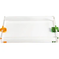 acrylic serving tray nordic modern style clear large square vase tray for home decor food coffee bread table ornament