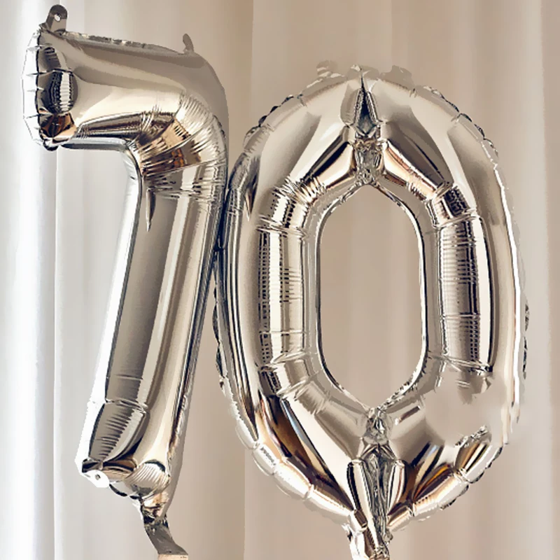 40inch Number Foil Balloons rainbow Rose Gold Globos Inflatable Balls Birthday Party Decoration Wedding Balloon Helium | Дом и сад