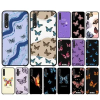 yndfcnb beauty blue butterfly phone case for huawei p 8 9 10 20 30 40 pro lite p9 lite 2019