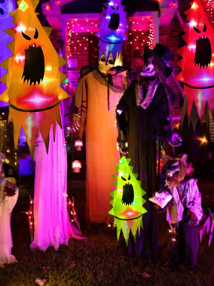 6 светящихся шапок со светодиодными лампочками для Хэллоуина можно носить на