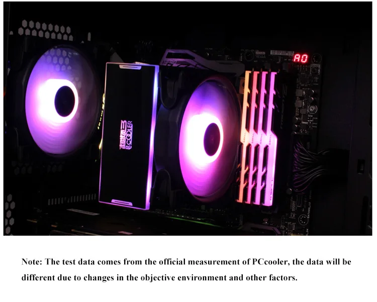 5V 3PIN RGB Процессор кулер 5 тепловыми для компьютеров AMD/AM4/INTEL 775/1150/1151/1155/1156/2011(12 см); охлаждающий вентилятор
